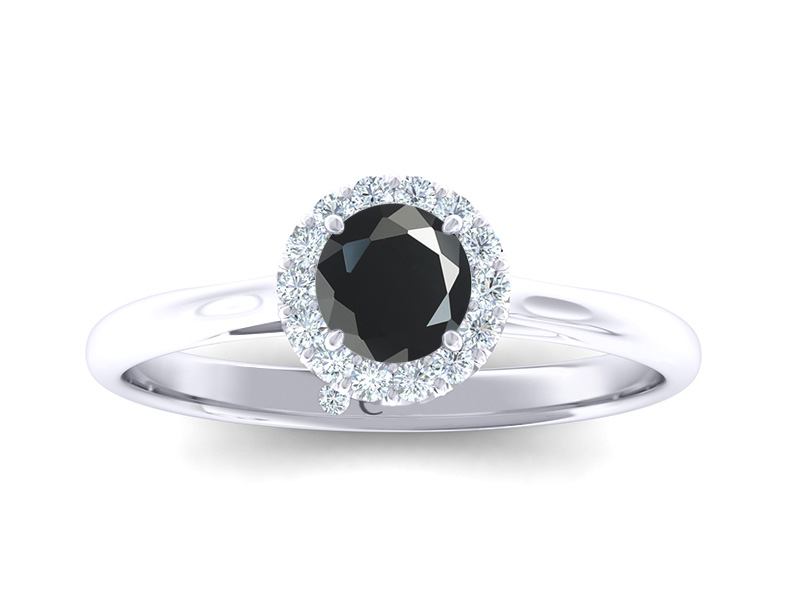 Black Diamond Engagement Rings